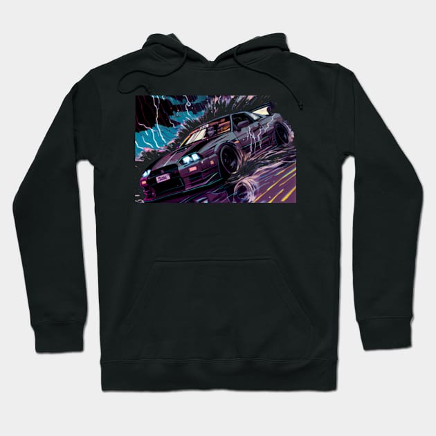 Nissan GTR Hoodie by DigiArtsSpace